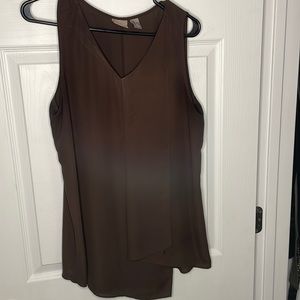 Brown Polyester tank top